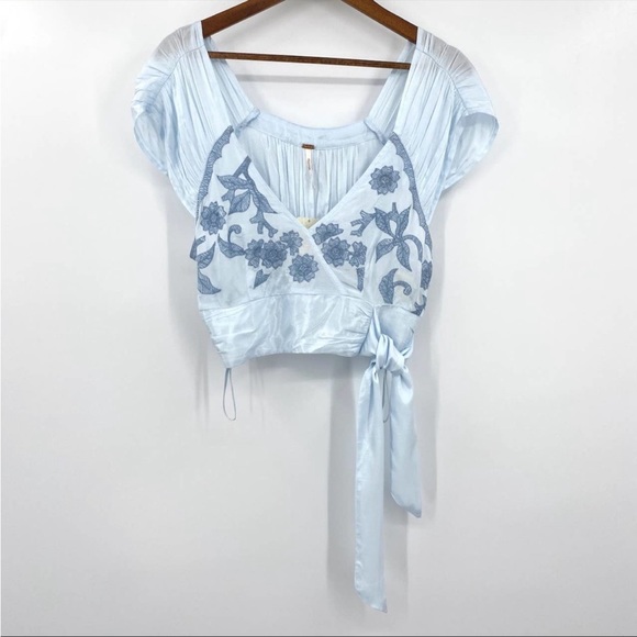 NWT Free People Sahara Floral Embroidered Crop size small - Picture 3 of 5